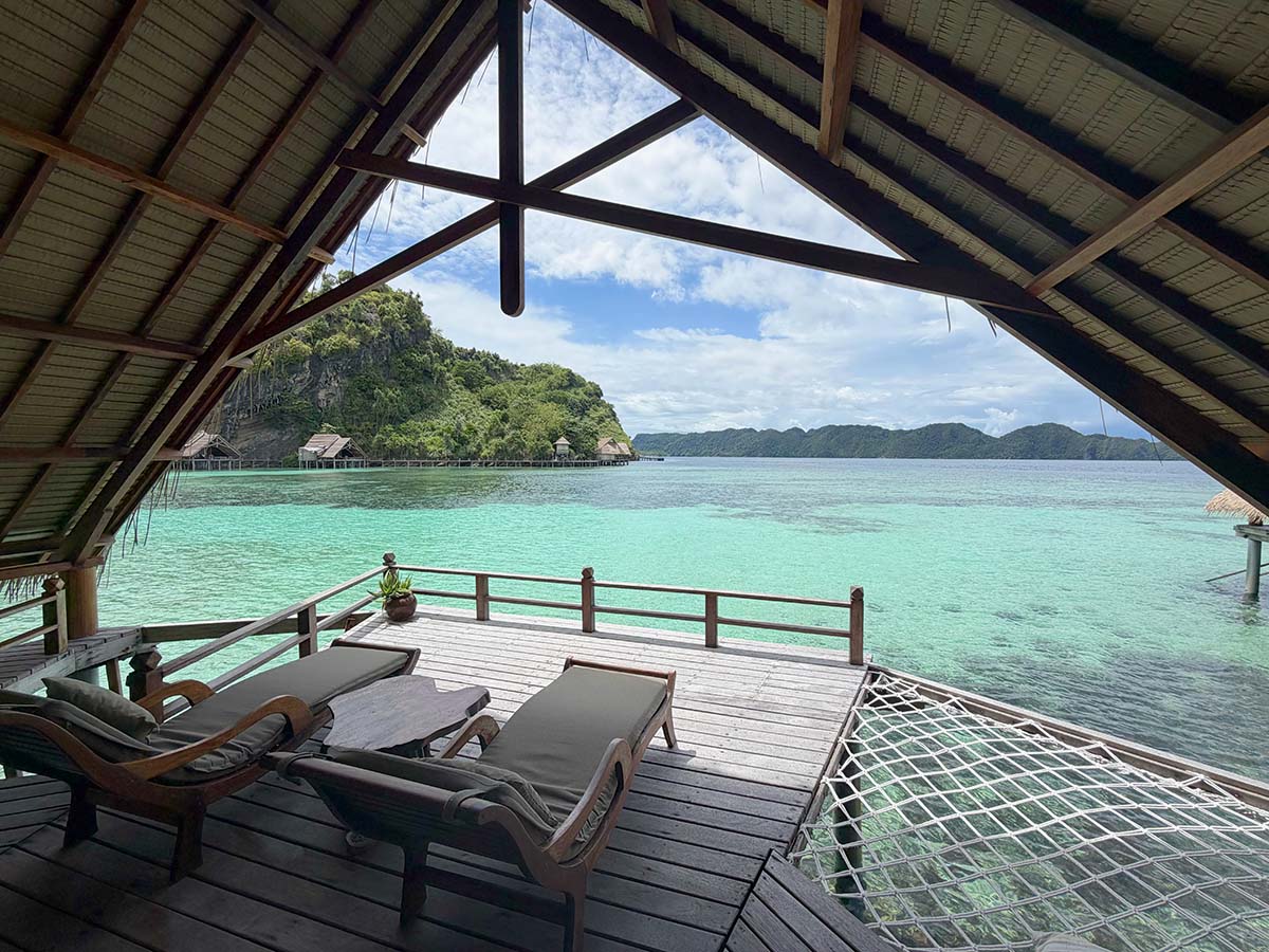 Misool style overwater island resort